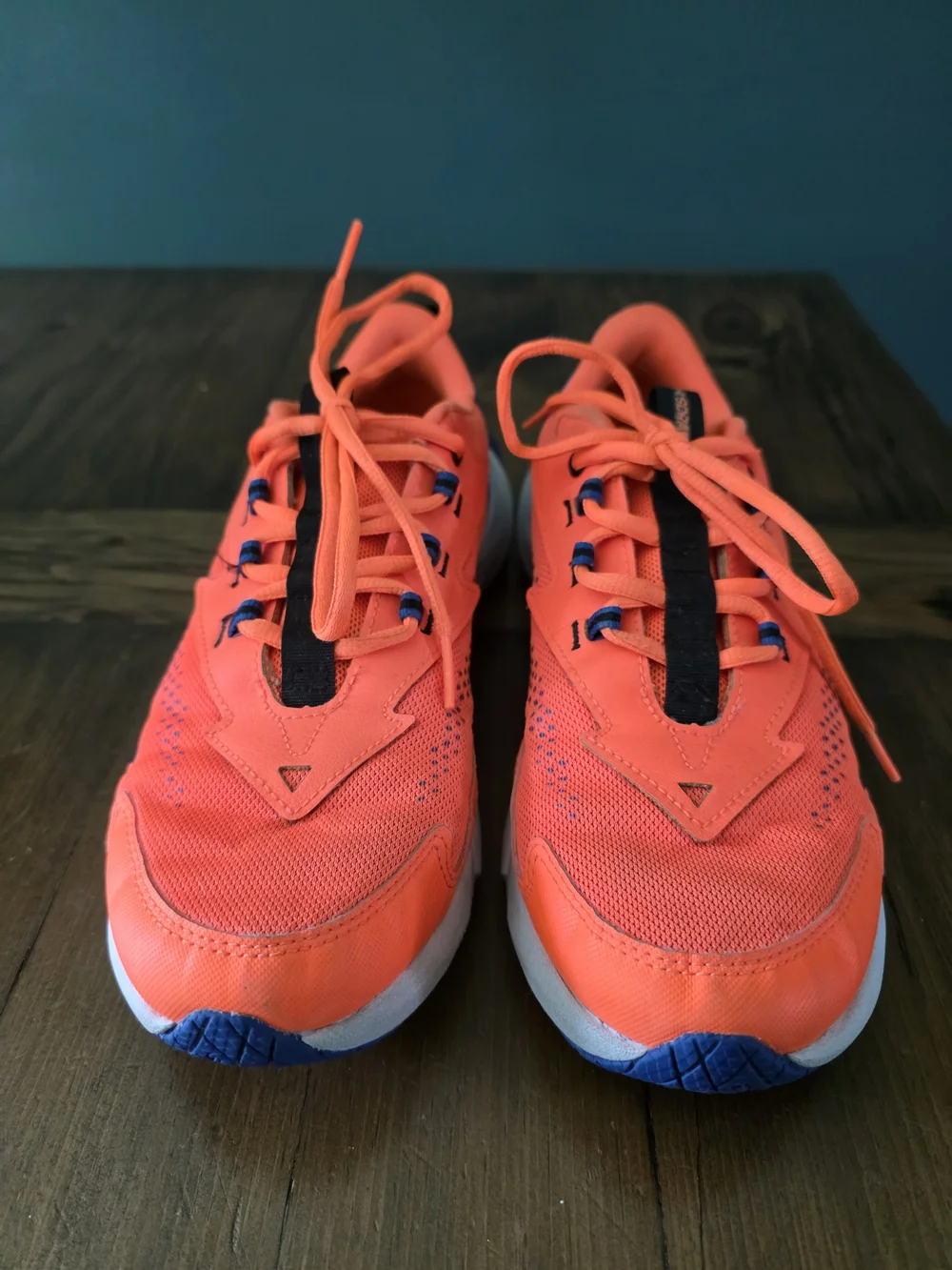 Under Armour Kids' Neon Orange & Navy Lightweight Running Shoes
